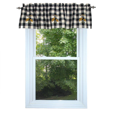 Bee Happy Buffalo Check Valance Valance VL700000 - The Fox Decor